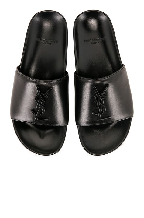 ysl joan slide review|SAINT LAURENT Lambskin Joan Slide Sandals Black.